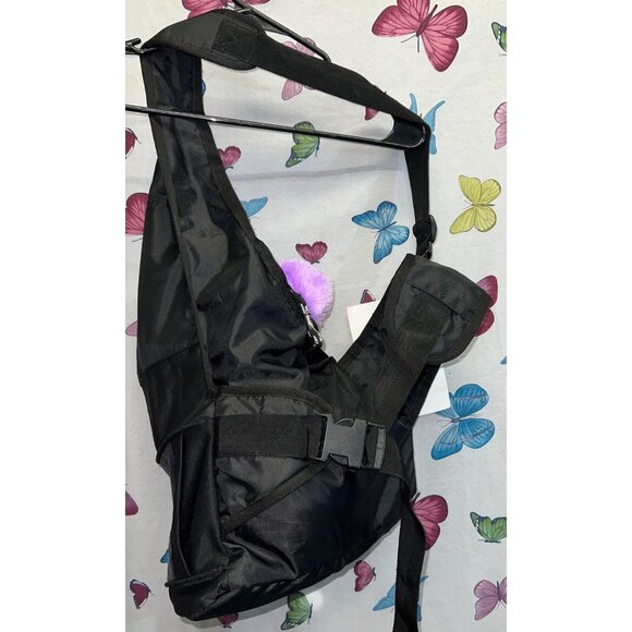 Pet Rageous Hands-Free Side Pet Carrier Sling Small Size Black - Picture 2 of 3